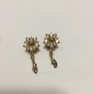 Gold plated stainless steel flower tunnels 0 gauge